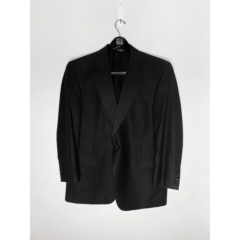 Jos. A. Bank Men's Signature Collection Tuxedo 2 Piece Black‎ Formal Classic